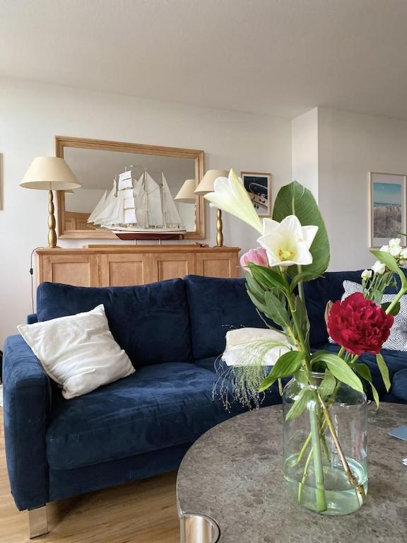 Villa Seeblick Warnemuende - Fewo Mit Meerblick Und Balkon Direkt Am Strand Fuer 2-4 Pers Rostock Exteriör bild